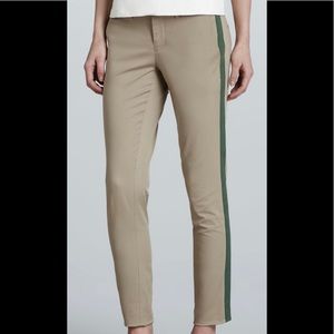 Vince Side Stripe Twill Pants, Size 2
